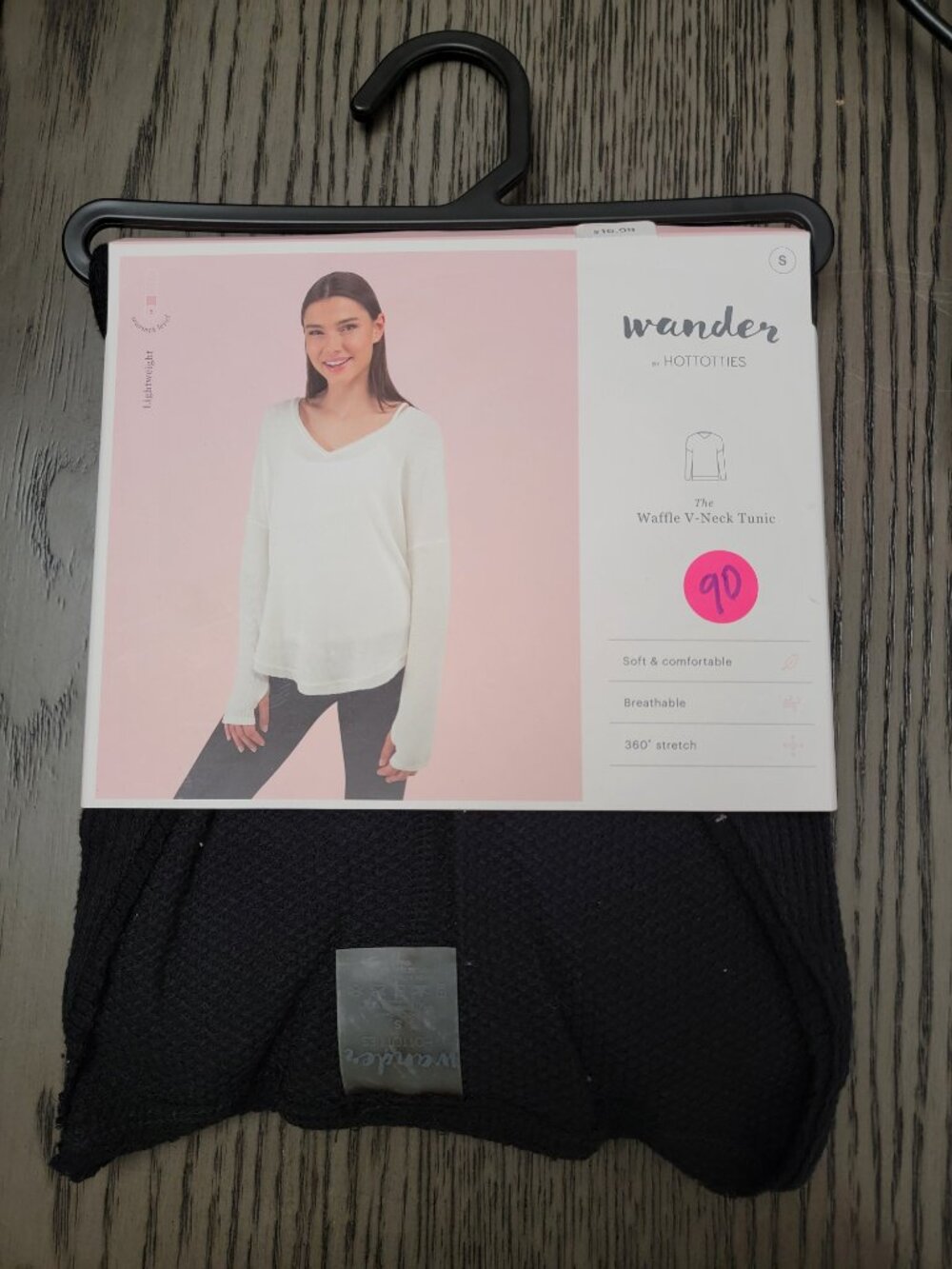 The Waffle V-neck Tunic by Wander by Hottotties